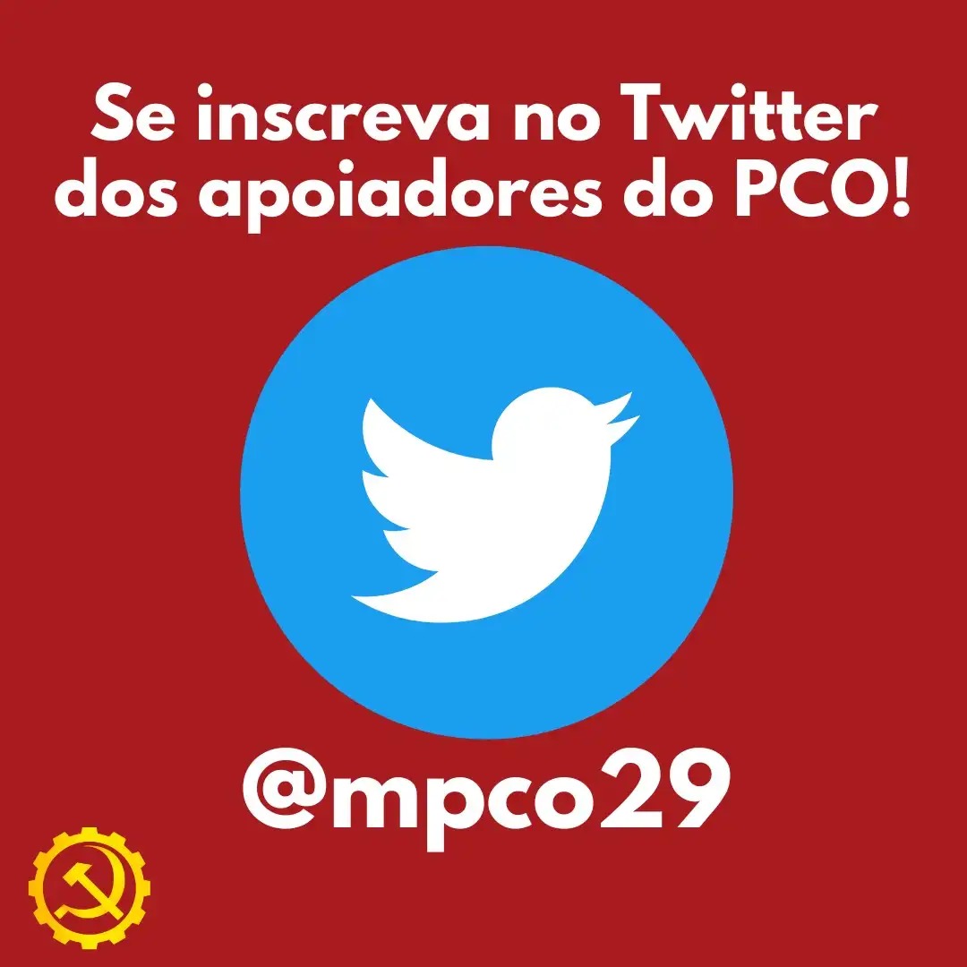 “Twitter” Conta de 45mil inscritos do PCO acaba de ser bloqueada