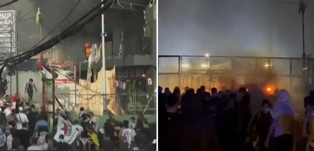 Manifestantes tentam invadir embaixada dos EUA no Líbano e entram em confronto com forças de segurança (vídeos)