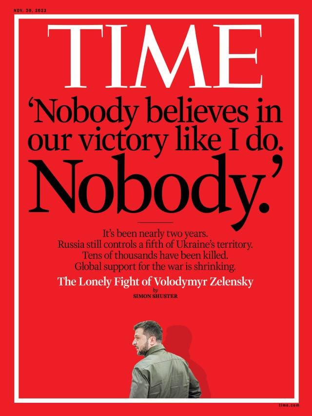 REVISTA TIME DESCARTA ZELENSKY