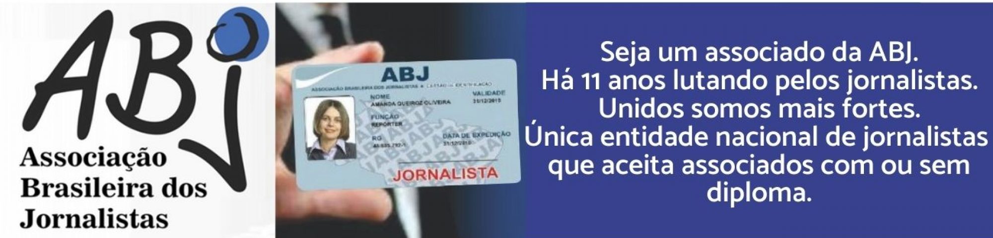 Carteira Abj Associacao Brasileira Dos Jornalistas A carteira internacional de jornalista e um documento de identificacao profissional, expedido pela federacao internacional de jornalistas (fij) que, no brasil, autoriza sua emissao pela fenaj, federacao. carteira abj associacao brasileira
